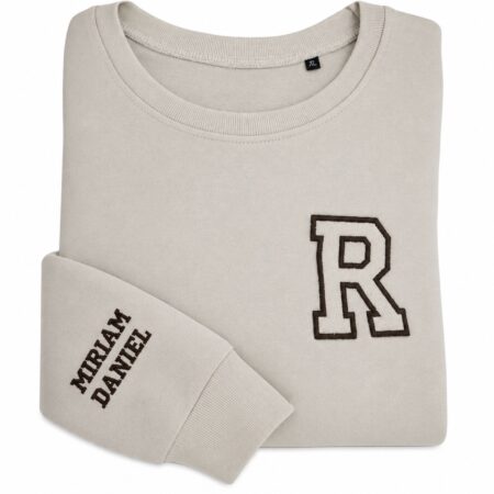 Sudadera inicial más nombres en manga
