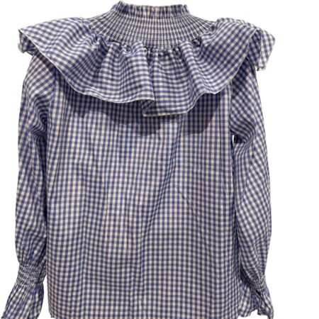 Camisa volante vichy