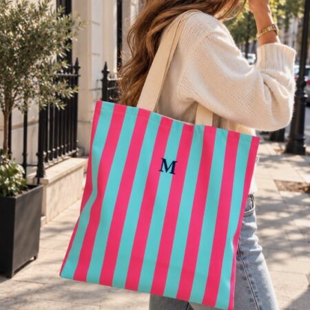 Tote bag rayas